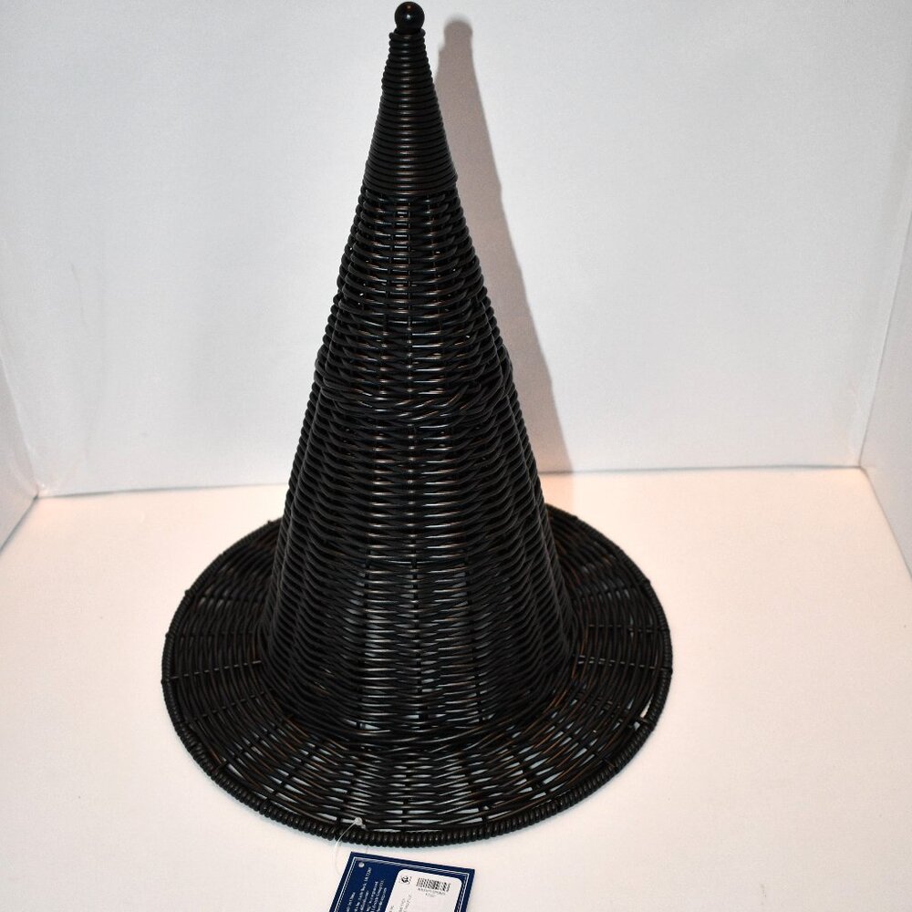 Southern Living Halloween Collection Wicker Witch Hat #L-F5HAL824 NWT Details: B